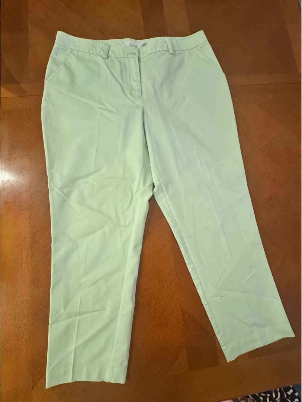 Lady Hagen Light Green Capri Pants Size 14 2617